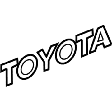 Toyota 75442-16530 Luggage Compartment Door Name Plate, No.2