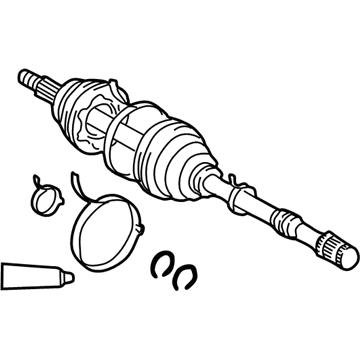 Toyota 43460-49167 Shaft Assembly Front Drive Outboard Joint Right