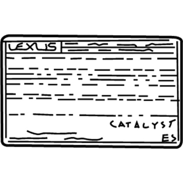 Toyota 11298-20430 Emission Label