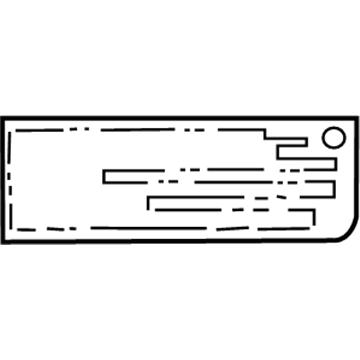 Toyota 11289-50010 Caution Label