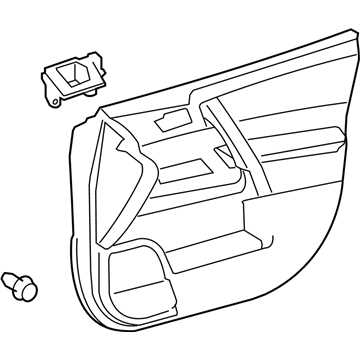 Toyota 67610-48700-E1 Board Sub-Assy, Front Door Trim, RH