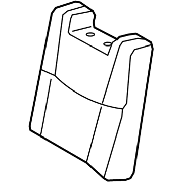 Toyota 71078-AC020-B2 Rear Seat Back Cover, Left (For Separate Type)