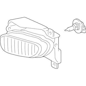 Toyota 81220-0C010 Lamp Assembly, Fog, LH