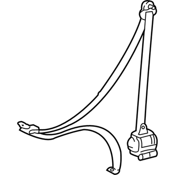 Toyota 73220-0C021-E2 Retractor Assembly