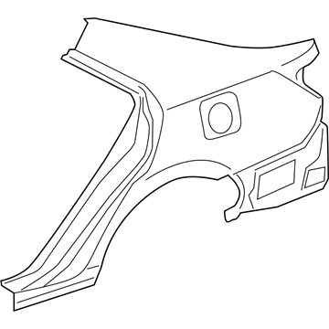 Toyota 61601-06110 Panel Sub-Assembly, QUAR