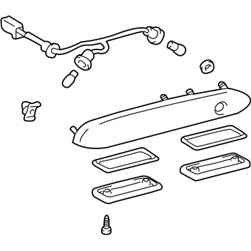 Toyota 81270-08010-C0 Lamp Assy, License Plate