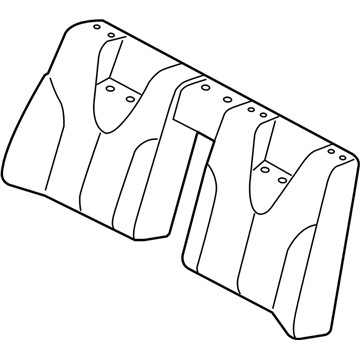 Toyota 71077-06A90-B0 Rear Seat Back Cover (For Bench Type)