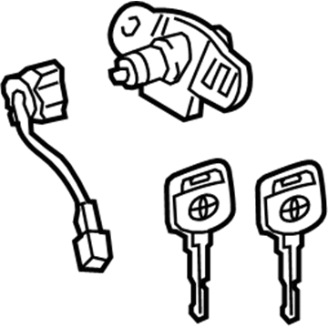 Toyota 69055-52510 Cylinder & Key Set