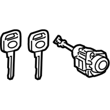 Toyota 69052-42170 Cylinder & Key Set