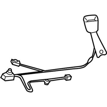 Toyota 73240-21020-B0 Belt Assembly, Front Seat