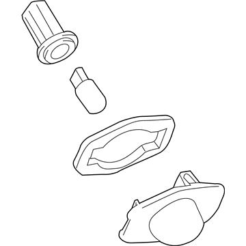 Toyota 81270-12521 License Lamp