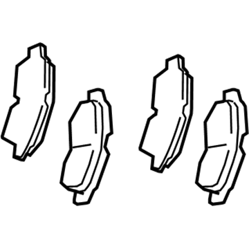 Toyota 04465-02220 Front Disc Brake Pad Set