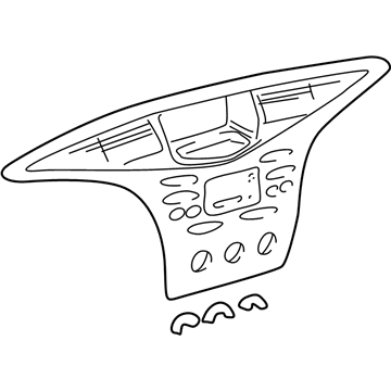 Toyota 55405-47030-B0 Panel Sub-Assy, Instrument Cluster Finish, Center