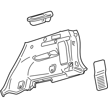 Toyota 64730-0R010-B0 Panel Assembly, Deck Trim