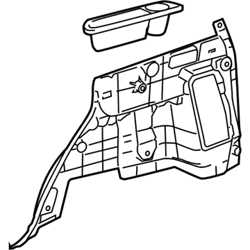 Toyota 64740-0R010-B0 Lower Quarter Trim