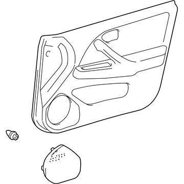 Toyota 67610-AA341-B0 Board Sub-Assy, Front Door Trim, RH