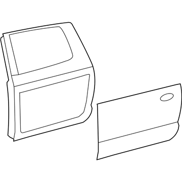 Toyota 67003-0C122 Panel Sub-Assembly, Rr D