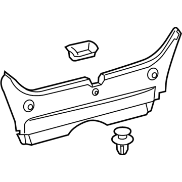 Toyota 58387-06141 Plate, Rear Floor Finish