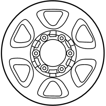 Toyota 42601-35721 Wheel, Steel