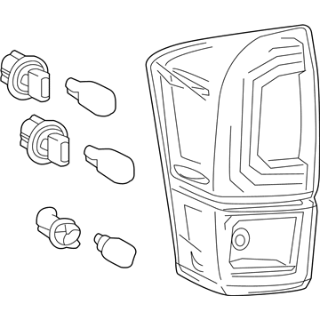 Toyota 81550-04181 Lamp Assembly, Rear Combination