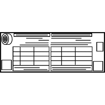 Toyota 42661-02Q30 Tire Pressure Label