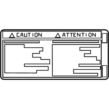 Toyota 42668-28090 Child Lock Label