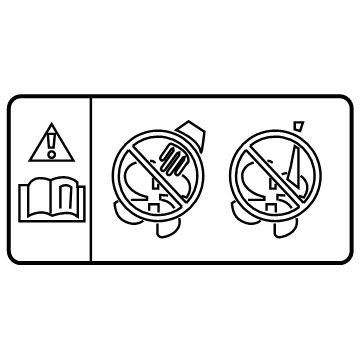 Toyota 16793-36030 Fan Label