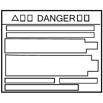 Toyota 47997-76010 Caution Label