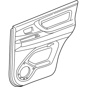 Toyota 67640-60550-E0 Board Sub-Assy, Rear Door Trim, LH