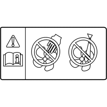 Toyota 16793-36030 Fan Label