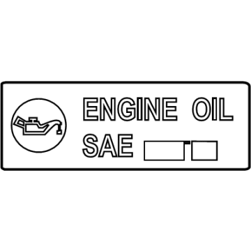 Toyota 15369-0P010 Info Label