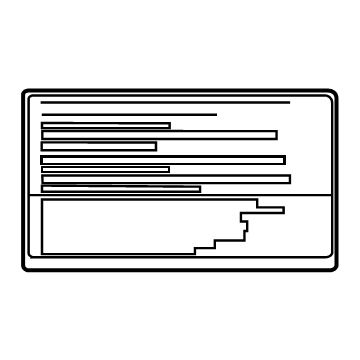 Toyota 89356-47020 Warning Label