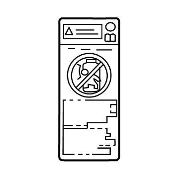 Toyota 74596-78010 Air Bag Label