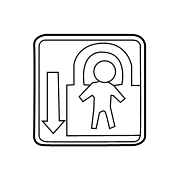 Toyota 69339-33040 Child Lock Label