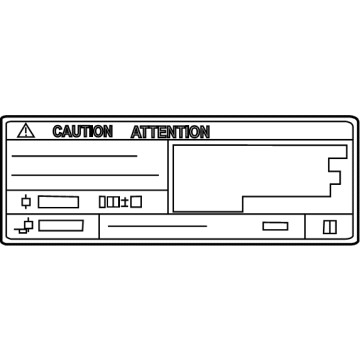 Toyota 88723-06130 A/C Label