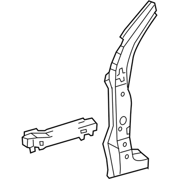 Toyota 61108-0C040 Reinforce Sub-Assy, Front Body Pillar, Lower RH