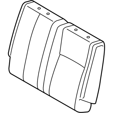 Toyota 71078-0C302-E1 Rear Seat Back Cover, Left (For Separate Type)