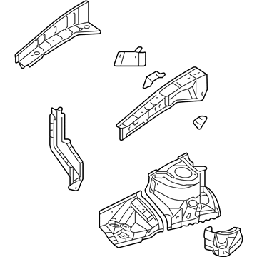 Toyota 53701-0T011 Apron Assembly