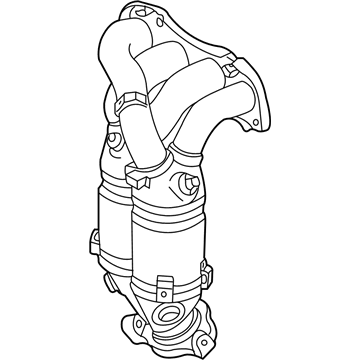 Toyota 25051-28090 Exhaust Manifold Converter Sub-Assembly