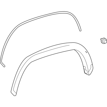 Toyota 75087-0C903 Wheel Opening Molding