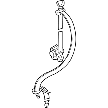 Toyota 73560-60191-B2 Belt & Retractor