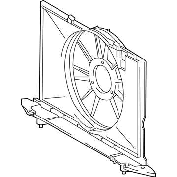 Toyota 16711-22140 SHROUD, Fan, NO.1