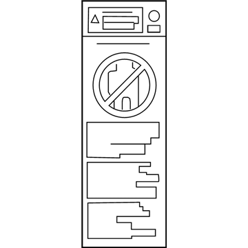 Toyota 74596-78010 Air Bag Label