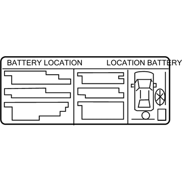 Toyota G9275-76020 Battery Label