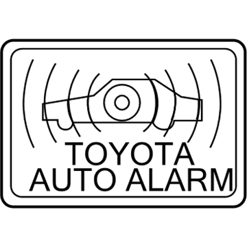 Toyota 74515-06010 Antitheft Label