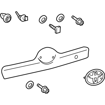 Toyota 76801-02330-A0 Garnish Sub-Assy, Back Door, Outside