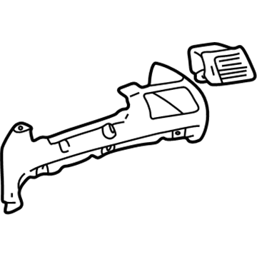 Toyota 55402-AC010-A0 Pad Sub-Assy, Instrument Panel Safety