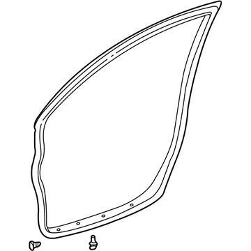 Toyota 67861-02130 Weatherstrip, Front Door, RH