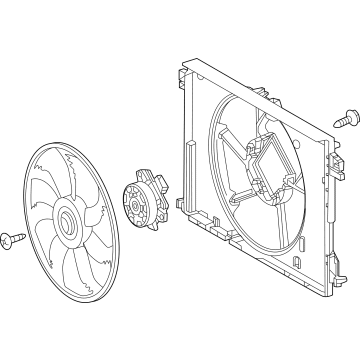 2023 Toyota Highlander Cooling Fan Assembly - 16360-F0110