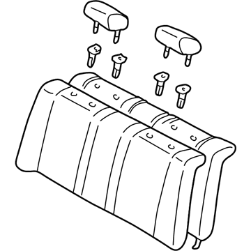 Toyota 71480-02190-B0 Seat Back Assembly, Rear